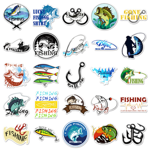 50 Stuks Hoge Kwaliteit Goedkope Gepersonaliseerde Goede Prijs Diersticker Decoratieve Tool Graffiti Originele Vissticker - Product Image 4