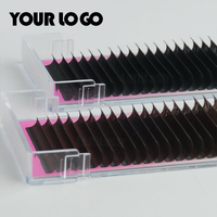 Extensions de cils volumineuses en fibres PBT, matière synthétique pour cheveux, fabrication artisanale, cils artificiels longs et naturels, style sans cruauté, végétalien
