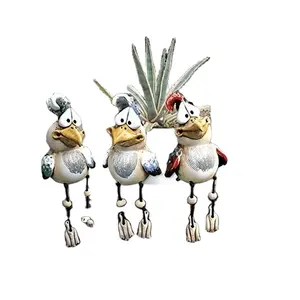 Ornamen Resin Menarik Ornamen Kerajinan Peternakan Ayam Kreatif Spoof Dumb Chicken Ornamen Rumah Luar Ruangan