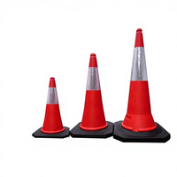 Cône de signalisation routière personnalisé noir, pliable, lumineux et flexible, 750 mm, 45 cm, 90 cm, 10 lb, 4 pieds, 5 kg