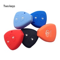 Keyyou-coque de protection en Silicone pour clé Toyota YARIS, Vitz, RAV4, AURIS, Camry, Sienna, Corolla, Hilux, ramassage, porte-clé télécommande