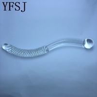 Consolador de cristal grande transparente, cuentas Anales de cristal enormes, Juguetes sexuales para mujeres, tapón de pene de cristal grande para placer Sexual