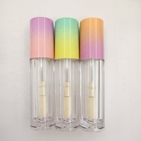 Nouveauté Bricolage Carré Récipient de Brillant à Lèvres Vente en Gros Tube de Brillant à Lèvres Vide avec Brosse en Plastique Durable