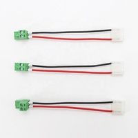 Kabel Harness Terminal 2 Pin KF2EDGK 5.08mm Kustom, Blok Terminal Sekrup Hijau 30CM ke Kabel Konektor Putih Perakitan Pabrik