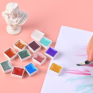 Offre Spéciale – Peinture <span class=keywords><strong>Aquarelle</strong></span> Solide Nacrée Métallique pour Nail Art Transfrontalier, Effet Estompé pour Fournitures de Manucure - Product Image 3