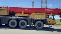 Grue Sany 220 tonnes d'occasion de haute qualité, grande machinerie de construction à bas prix, moteur Scania, hydraulique Rexroth, portée de levage 80m