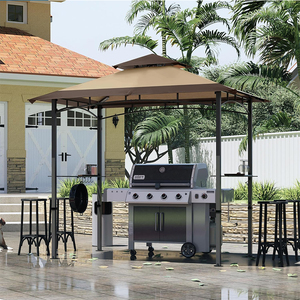 Abccanopy Pavillon Abri tonnelle de Jardin đổ thịt nướng đôi <span class=keywords><strong>Toit</strong></span> <span class=keywords><strong>2</strong></span> tablettes incluses tissu Polyester acier cenador - Product Image 3