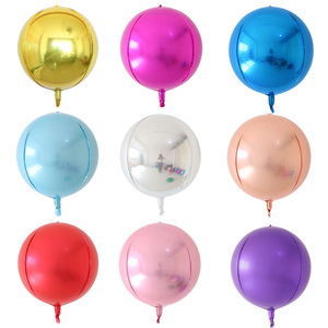 Ballons Hélium de Couleur Pure 4D à Motif Animal, Macaron, Décoration de Fê<span class=keywords><strong>te</strong></span> d'Anniversaire de Mariage, Vente en Gros, <span class=keywords><strong>22</strong></span> Pouces - Product Image 3