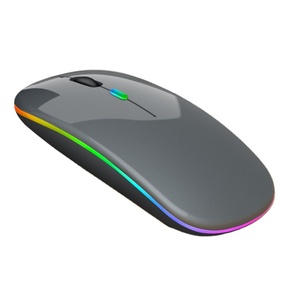 Souris sans fil Bluetooth ultra-fine et rechargeable, mini souris optique sans fil 1600 DPI RGB, adaptée aux ordinateurs portables et PC - Product Image 4