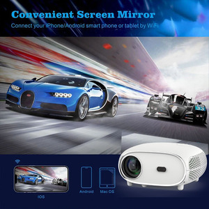 Mini LED Projector 400 Lumens 1080P 40 Correction Android 9 Pocketable Built-in <b>Speakers</b> WiFi for Q7 <b>Small</b> Projector Q7 - Product Image 4