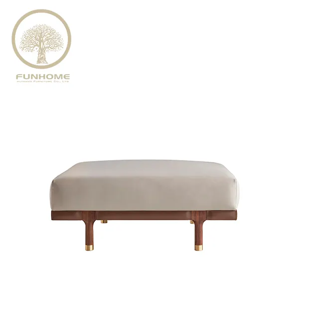 Ben-canapé en cuir fibre, pied de biche, meuble de salon moderne