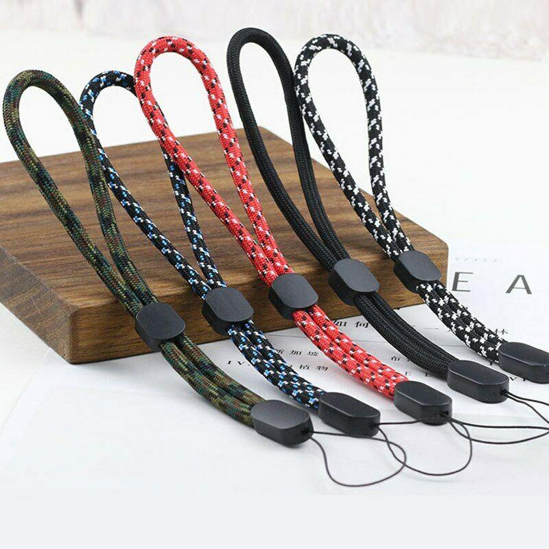 Adjustable Braid Round Mobile Phone Wrist Straps USB Key Camera Short Anti-lost Hand Lanyard