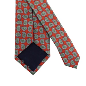 Haute Qualité Chine Personnalisé <span class=keywords><strong>Cravate</strong></span> Hommes D'affaires Classique Vert Bleu Paisley Orange Morden Imprimé 8CM Cravates En <span class=keywords><strong>Laine</strong></span> pour Hommes - Product Image 6