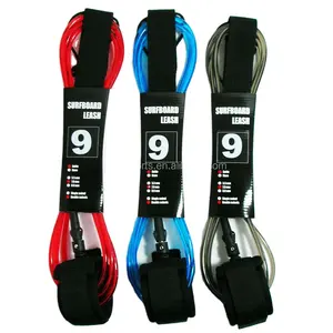 LEASH SURF TPU CORD DOUBLE SWIVEL ANKLE & KNEE NEOPRENLEG SEIL