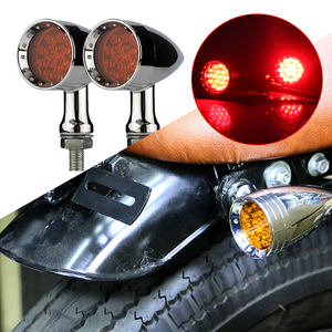 ไฟเลี้ยว LED สไตล์วินเทจทรงกระสุน สีเหลืองอำพัน สำหรับรถมอเตอร์ไซค์ฮาร์เลย์ - Product Image 3
