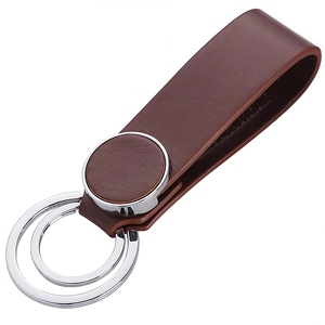 Wholesale Logo Plain Key Holder Ring Chain <strong>Leather</strong> Keychain Luxury Metal Key Holder Genuine <strong>Leather</strong> Keychain <strong>Keyring</strong> - Product Image 5