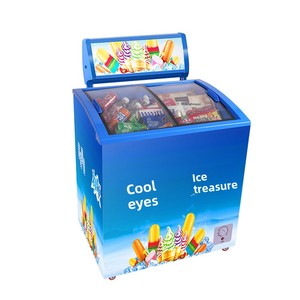 Congelador Dongzhifaili con Puerta de Vidrio Transparente, Refrigerador Comercial Pequeño, Vitrina Exhibidora para Helados y Frutos Secos, 129L - Product Image 5