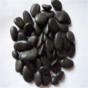 Graviers <span class=keywords><strong>noirs</strong></span> légers de pierre de rivière de pierres de caillou pour la décoration de jardin - Product Image 4