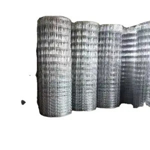 Galvanisierter Bestand Zaun Nutztier geknoten Seidennetz 8/10/15 ~ 150 cm × 50 m 3 mm/2.5 mm Seidennetz Schafe, Hirsch und Rinderzaun