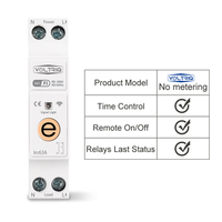 Meilleure vente Din Rail WIFI Disjoncteur Smart Switch Télécommande par Ewelink Smart Home 18mm 63A Sans fonction de mesure