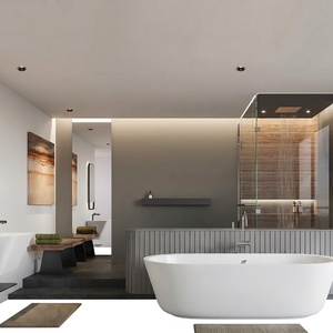 LABOT Autres luminaires encastrés LED à énergie solaire à commande tactile 5000K lumière du jour, angle de faisceau 360°, en alliage d'aluminium, montage mural, certifié CE - Product Image 1