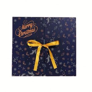 Personalizado Adviento Navidad Calendario Papel Cartón Caja de regalo vacía Impresión de logotipo Embalaje - Product Image 3
