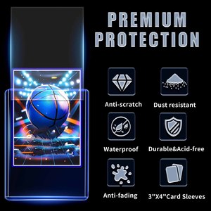 High Quality Customized NOVISON 35pt 55pt 75pt 100pt 130pt 360pt Transparent <b>PVC</b> Baseball Game <b>Top</b> Loaders 3x4 Card Protectors 4 - Product Image 5