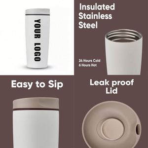Offre Spéciale – Tasse à Café Personnalisée en Acier Inoxydable, Tasse à Glace, Tasse Thermos avec Couvercle et Paille, Impression Personnalisée avec LOGO - Product Image 4