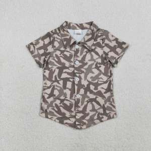 Camisa de Manga Larga con Estampado de Patos Mallard de Camuflaje para Niños, Estilo Casual, para Primavera y Otoño, Ropa al por Mayor de Algodón - Product Image 2