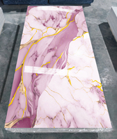 Fournisseur chinois de panneaux muraux en PVC, film UV, panneau mural en marbre d'intérieur, feuille imperméable, panneau mural en marbre PVC, panneau mural en PVC
