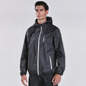 Abbigliamento da <span class=keywords><strong>Sauna</strong></span> Taglie Forti con Logo Personalizzato, Cardigan con Zip, Tuta Sportiva da Uomo <span class=keywords><strong>per</strong></span> Fitness, Corsa, Palestra, Boxe, Abbigliamento Dimagrante - Product Image 4