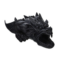 Statue de bec de pluie Dragon, en résine grise, imperméable, Extension