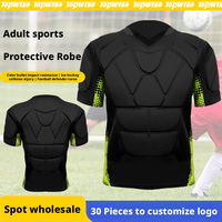 Chemises de paintball rembourrées pour hommes, 37 protections, chemise de compression protectrice pour la poitrine, pour paintball, airsoft, haut de sécurité léger