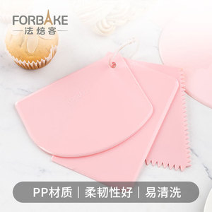 Trapezoidal Plastic Scraper Soft Dual Purpose For Cake Cream Food Grade Baking Tool PP Material Non Toxic Hand Wash Only - Product Image 5