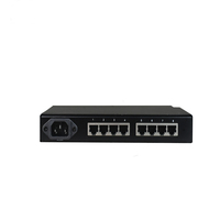 8 voz TDM sobre IP/10/100M ethernet convertidor de protocolo FXS/FXO E & M sobre IP