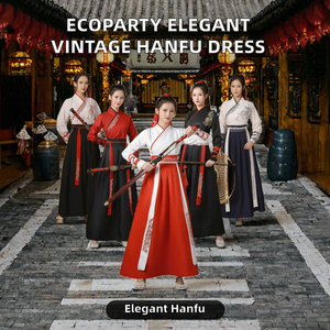 Ecoparty Women's Adults <b>Chinese</b> Hanfu <b>Dress</b> Vintage Ethnic Style Fashion Clothes Elegant Streetwear Casual Traditional <b>Dress</b> - Product Image 2