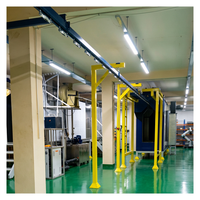 Ligne de revêtement en poudre automatique avec four de cuisson chauffant pour pulvérisation de boîtiers électriques, support d'ingénierie clé en main