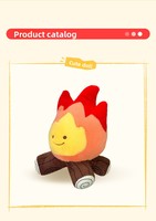 YD TOYS Jouet en peluche en forme de bâton de feu, série thème maison de jeu et camping, jouet éducatif pour enfants de 5 à 7 ans, pour les fêtes