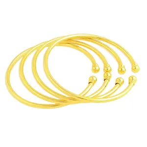 Indian Dubai Ethiopian bridal bangle for wedding 18k gold plated jewelry bangle