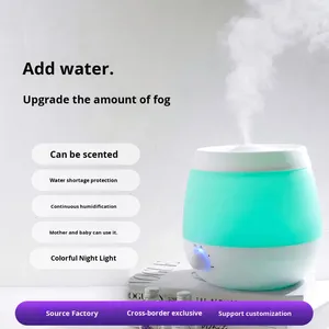 Luxury Plastic Ultrasonic Humidifier Low Noise Energy Efficient Household Fog <b>Spray</b> Air Desktop Bedroom Aromatherapy 2.5L - Product Image 2