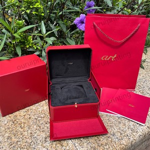 Tùy Chỉnh Giả Da Màu Đỏ Hình Bát Giác Thiết Kế Đồng Hồ Lưu Trữ Trường Hợp Giấy Sang Trọng Hộp Quà Tặng Cho Đồng Hồ Và Cổ Tay Đồ Trang Sức Bao Bì - Product Image 5