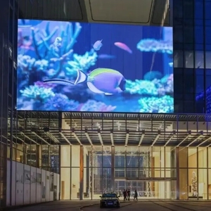 1000*1000 mét trong nhà Trọng lượng nhẹ kính cửa sổ tường lưới p3.91 trong suốt Màn hình LED cố định cài đặt - Product Image 3