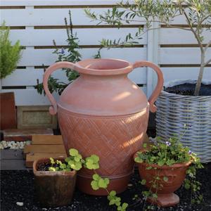 Grand pot d'extérieur en faïence similaire à l'oxyde de magnésium à double oreille de conception classique Pot de fleurs de décoration de jardin en <span class=keywords><strong>poterie</strong></span> - Product Image 3