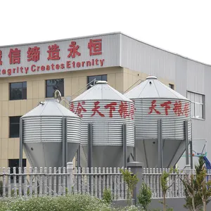 Silo de cemento de alimentación de acero inoxidable de 1000 toneladas/silos máquina de fabricación de almacenamiento de asfalto de grano galvanizado en Stock