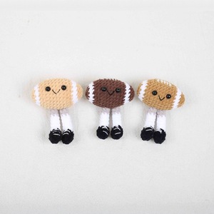 <b>Mini</b> Hand Made Crochet Doll Baseball Keychain Knit Knitted Yarn Amigurumi Crochet Sports Baseball Dolls Keychain <b>Keyring</b> Pendant - Product Image 2