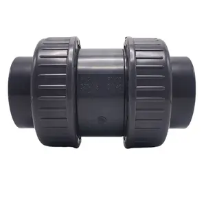 High Quality Plastic Check Valve Water Treatment Manual Power OEM Directly China Factory Double Union Check Valve