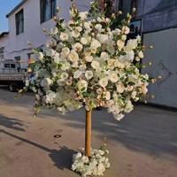 EG-V281 neues Design Luxus Hochzeits dekoration Mittelstücke für 15 Jahre rosa Blumen baum Mittelstücke für Hochzeits tisch