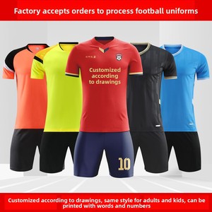 Conjunto de Camisetas de Fútbol Lisas, Diseño Personalizable, Uniformes de Entrenamiento, Camisetas de Partido de Secado Rápido, Compra en Grupo, Pantalones Cortos - Product Image 2