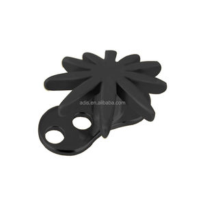 Piercing microdermique en acier inoxydable plaqué, motifs feuilles de chanvre, pour ancrages dermiques, bijoux de piercing pour mariage et fiançailles - Product Image 6