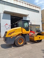 Nouveau Compacteur Vibratoire Monocylindre SPR8000 de 8 Tonnes, Rouleau Compresseur Routier Robuste, Moteur 75KW, Pompe Hydraulique Kawasaki pour Usage Municipal